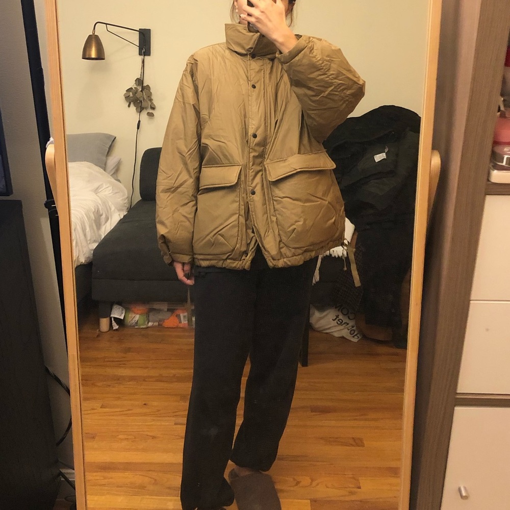 Zara padded high collar jacket